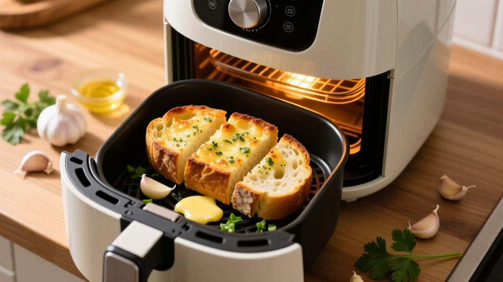 Air Fryer Garlic Bread: Crispy, Golden in 6 Minutes
