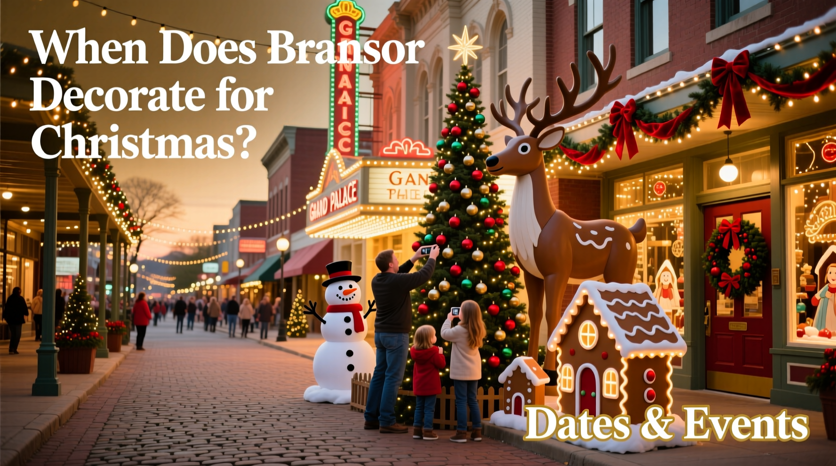 when does branson decorate for christmas