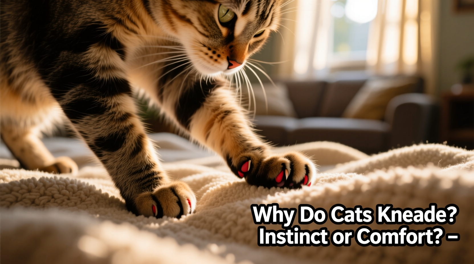 why do cats knead blankets instinctual behavior or comfort