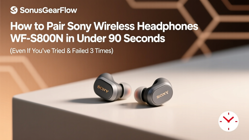 Sony WF-SP800N Pairing Guide: Fix Bluetooth Fast