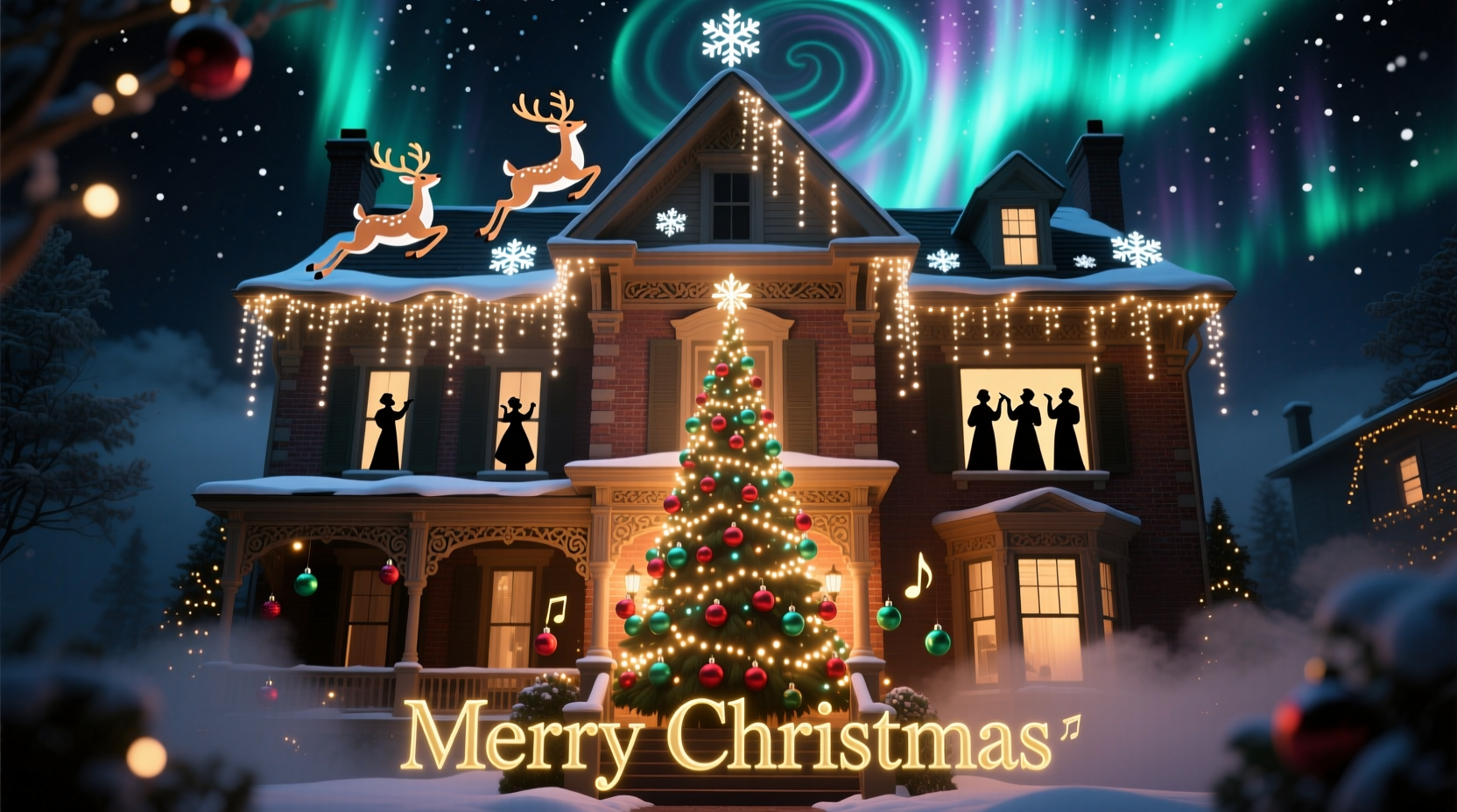 christmas projection mapping on house exterior wow factor vs complexity