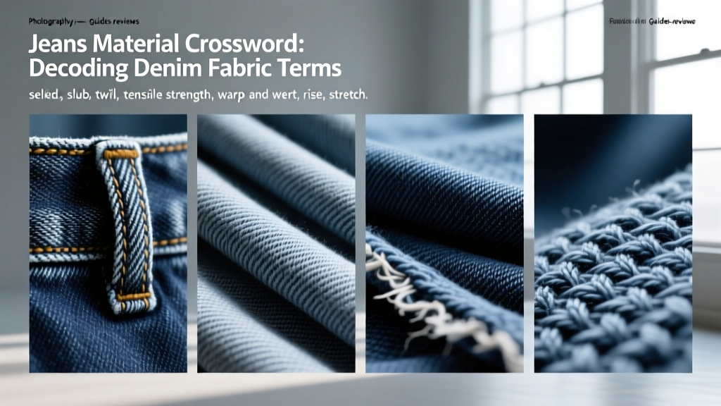 Jeans Material Crossword: Decoding Denim Fabric Terms