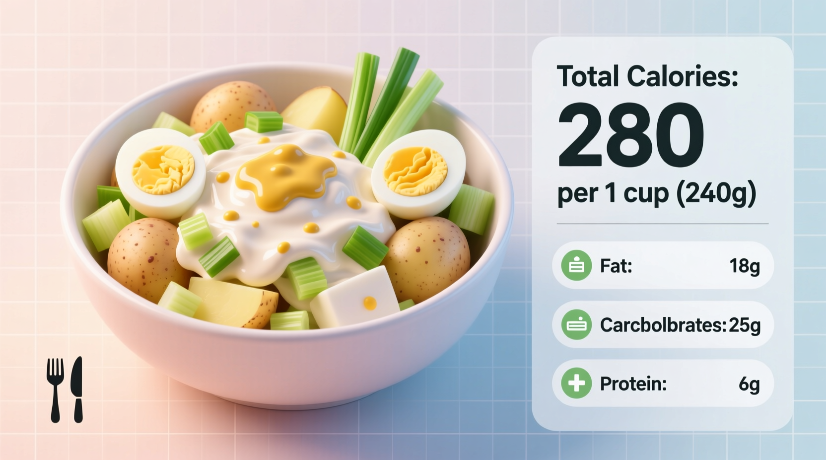 Potato Salad Calories: 350-400 Per Cup (Exact Count)