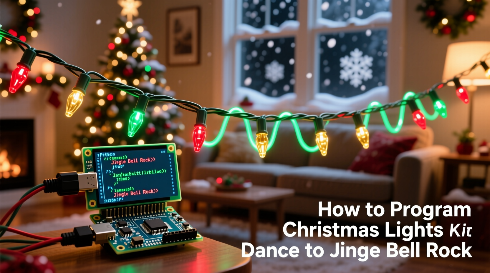 how to program a sequence of christmas lights to dance to jingle bell rock