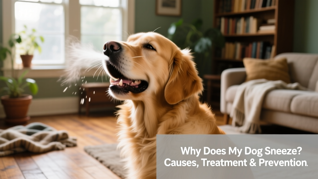 My dog is sneezing a lot: causes, treatment and prevention