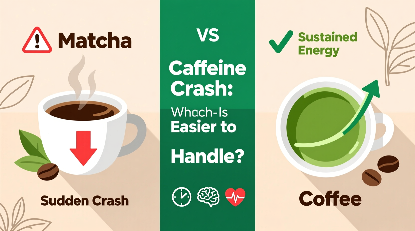 matcha vs coffee which caffeine crash is easier to handle