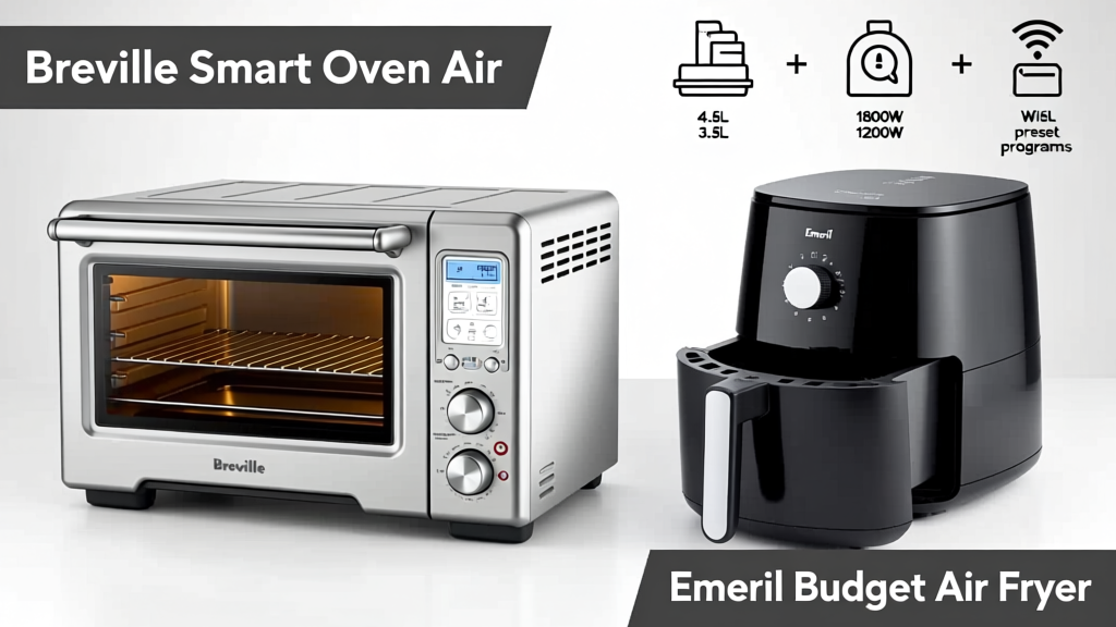 Breville Smart Oven Air vs Emeril: Budget Air Fryer Showdown