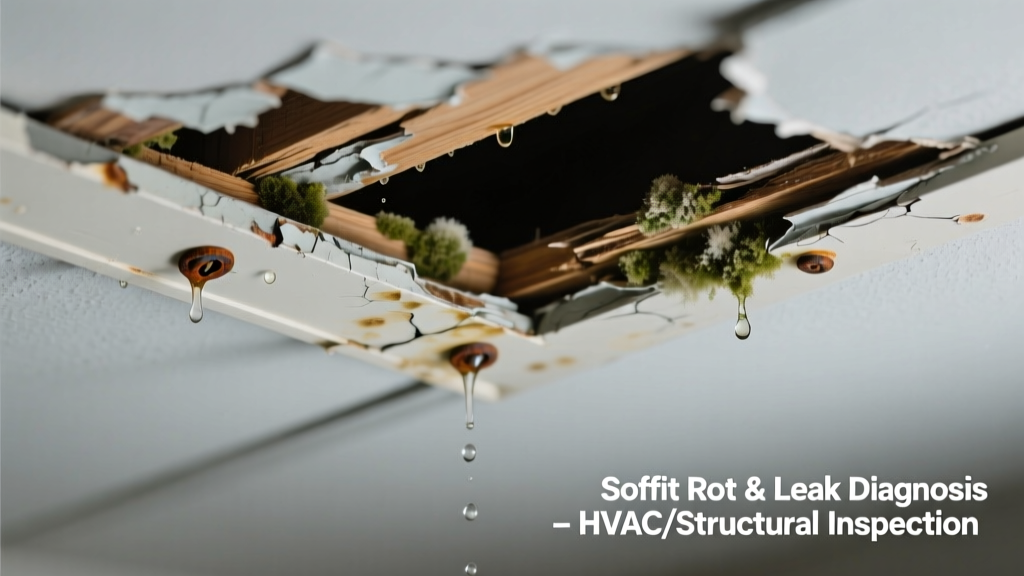 Soffit Rotting and Leaking Water: Quick Diagnosis