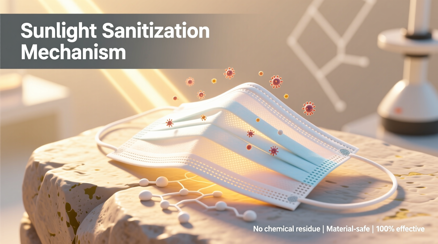 eco friendly cleaning sunlight for mask filters