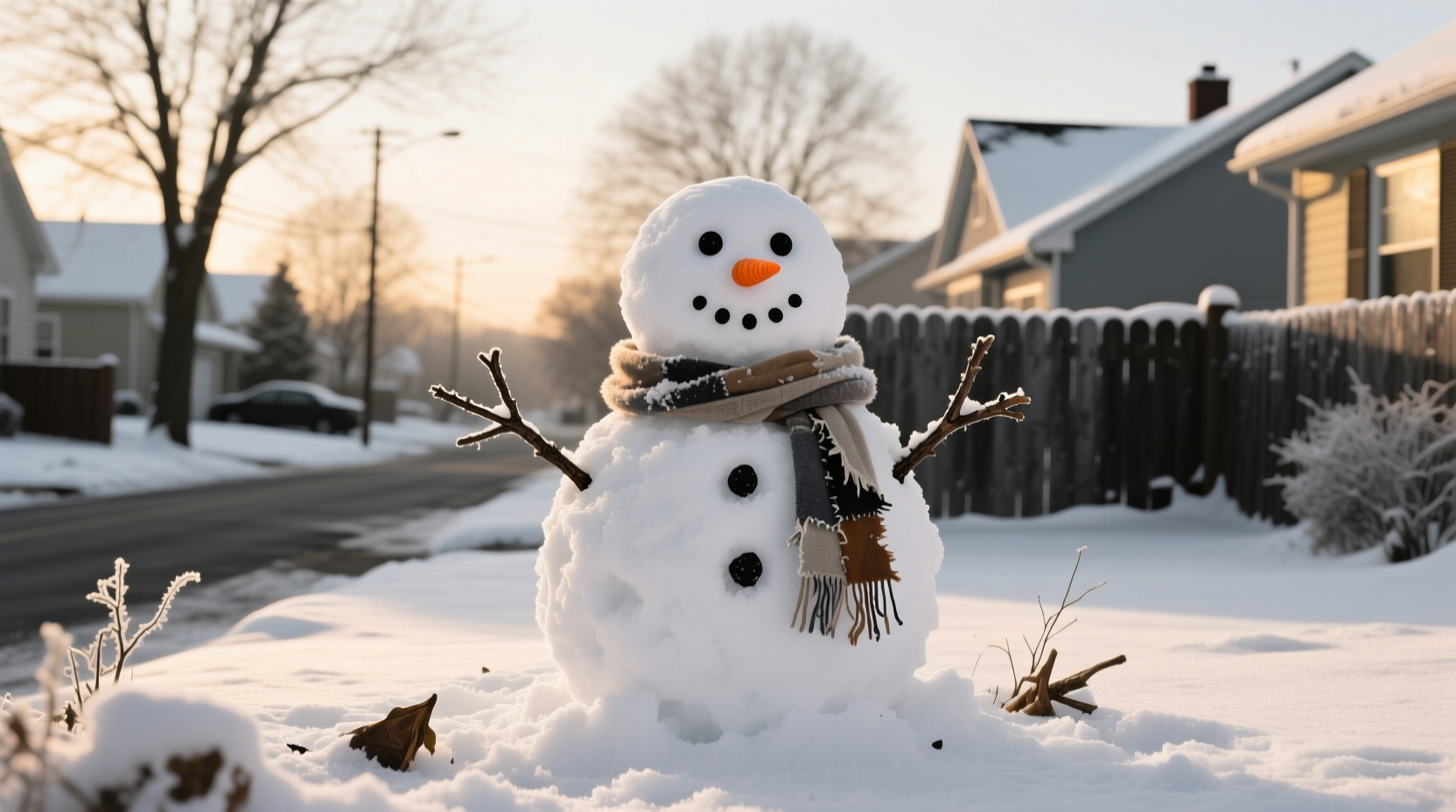 Snowman Decorations: Skip the Store, Use What's Outside