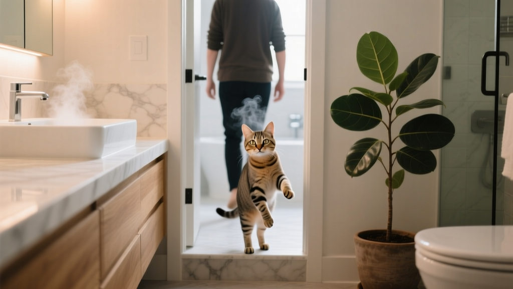 Why Cats Follow You Into the Bathroom