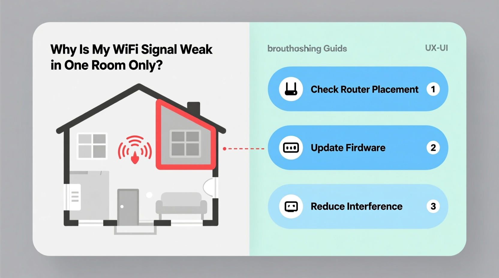 why is my wifi signal weak in one room only troubleshooting tips