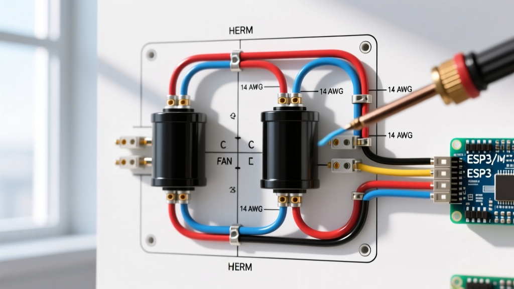 Wiring Diagram for Dual Run Capacitor: Wire Gauge & Color Codes