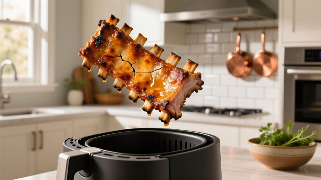 Crispy Boneless Pork Ribs in the Air Fryer (15 Min!)