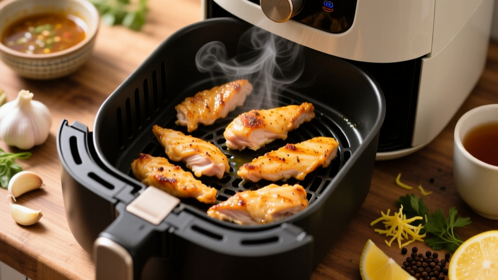 Crispy Air Fryer Chicken Strips (Juicy & Oil-Free!)