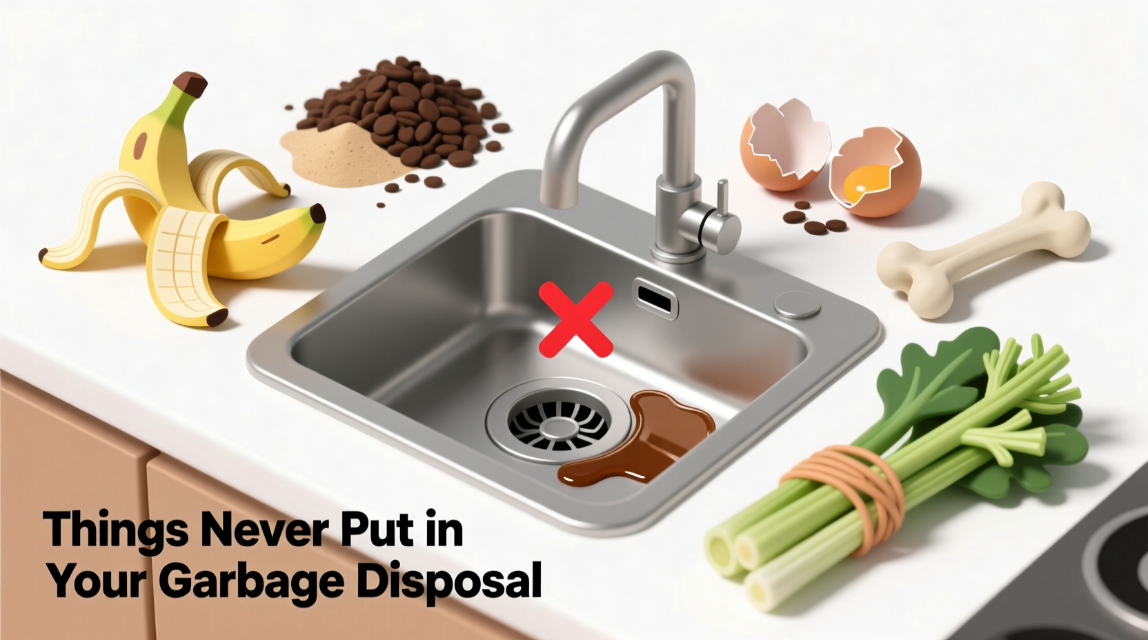 things never put your garbage disposal