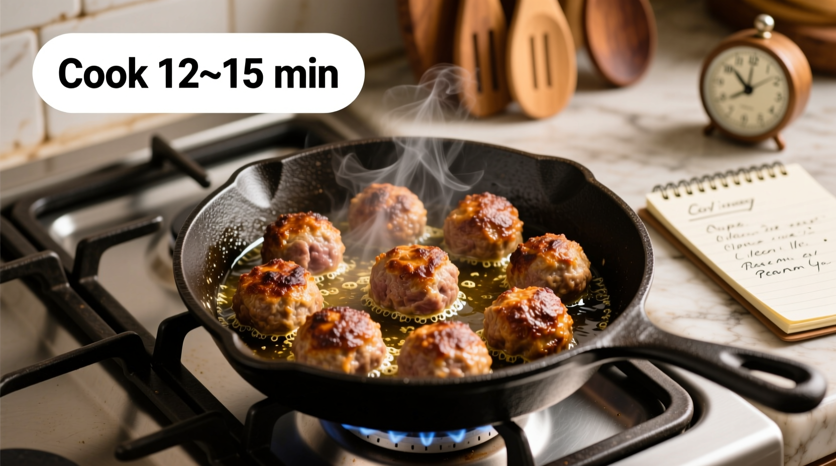 how long to cook meatballs on stove