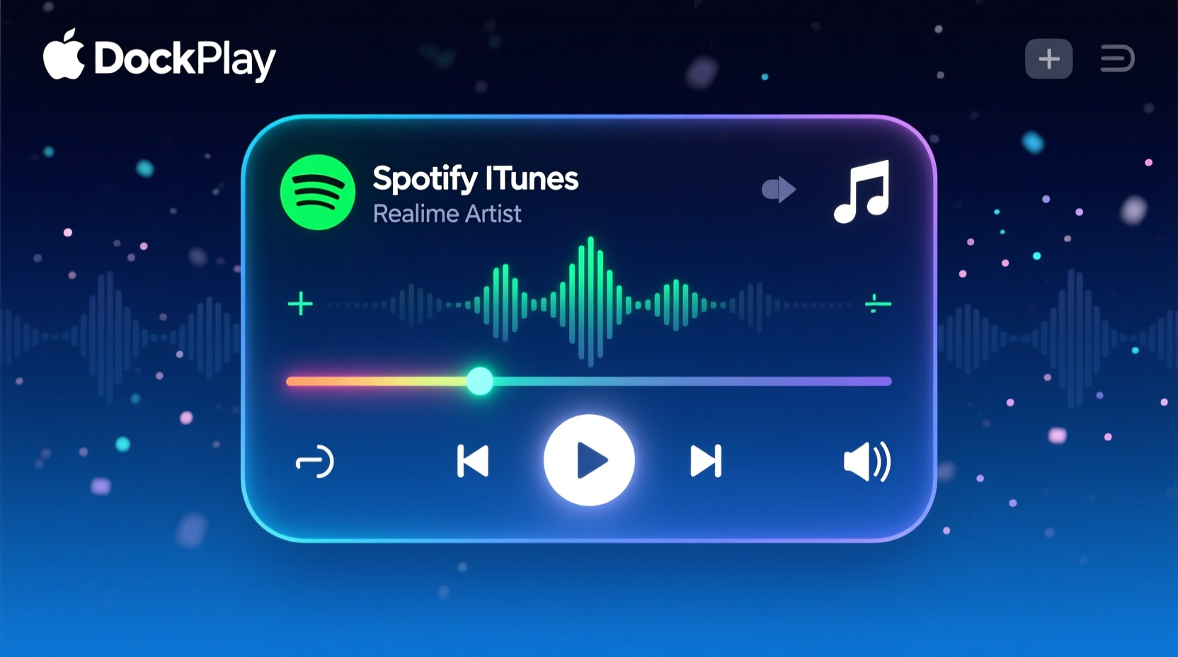 dockplay controls spotify and itunes in your dock
