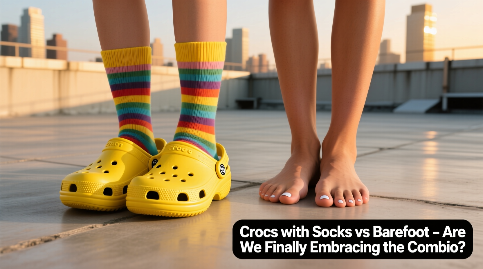 crocs with socks vs barefoot are we finally embracing the combo
