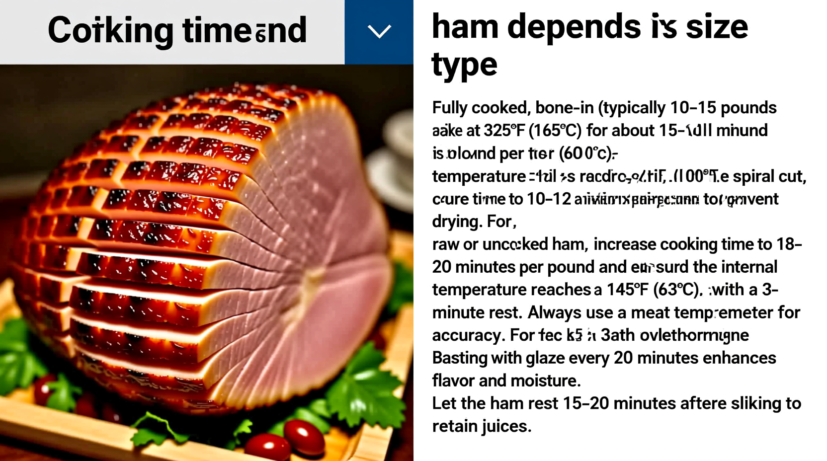 how long cook ham