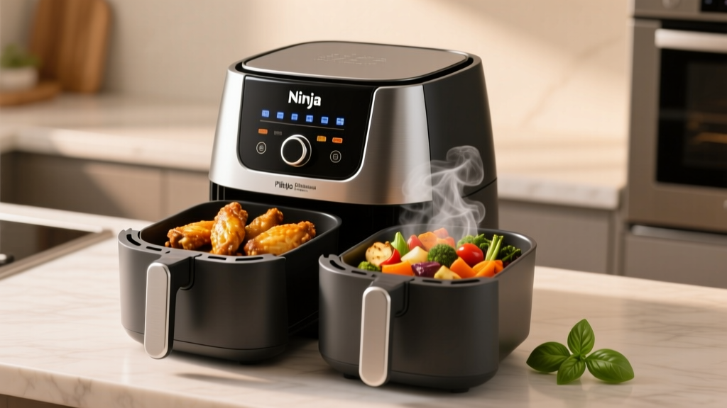 Ninja Foodi Two Basket Recipes: Crispy, Healthy, Easy