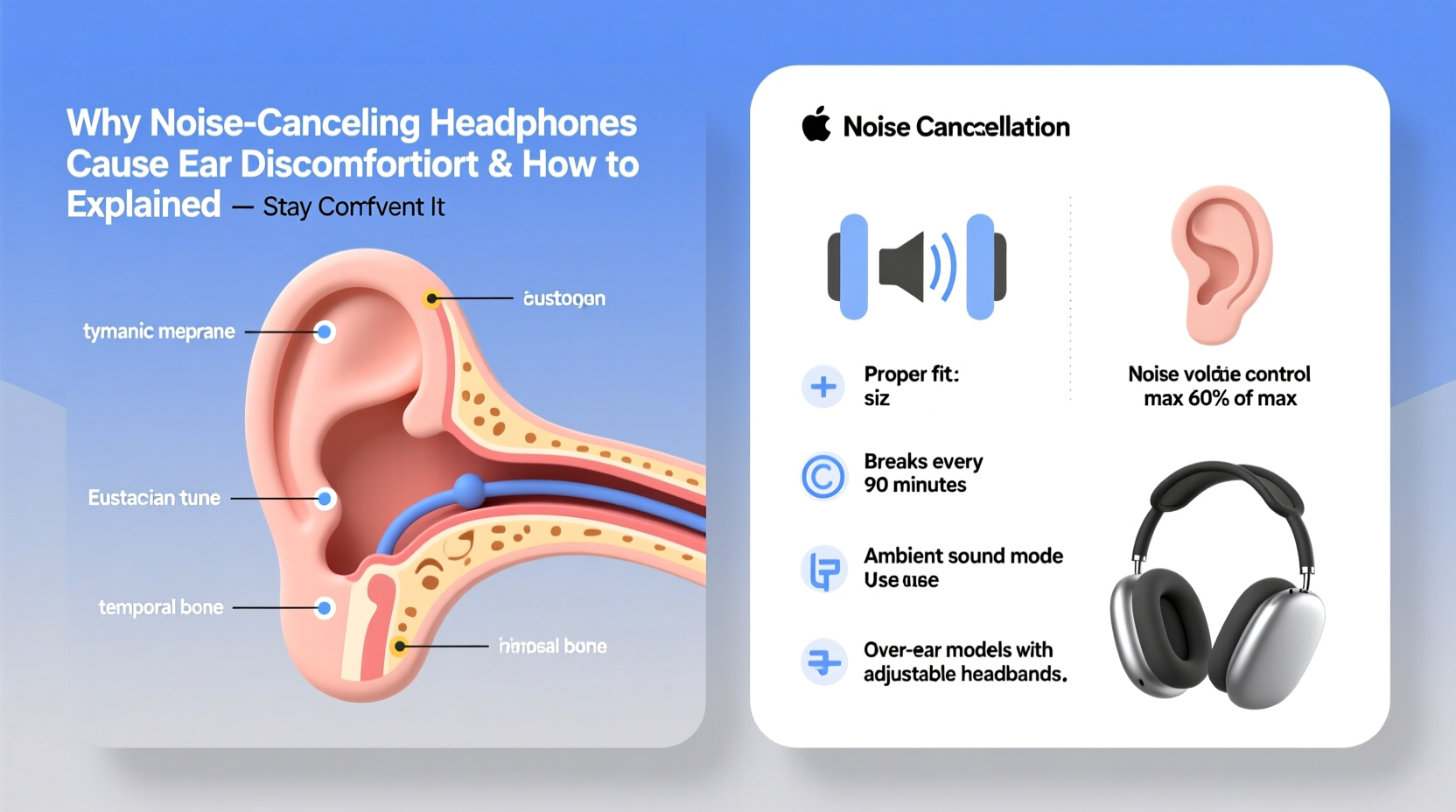 why are noise cancelling headphones making my ears hurt and how to prevent it