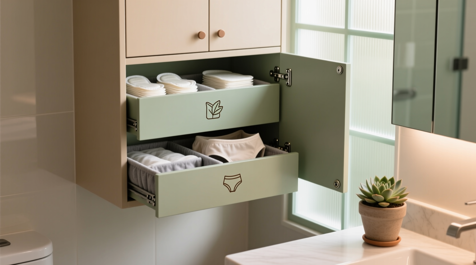 closet organization tips for period underwear cloth pads