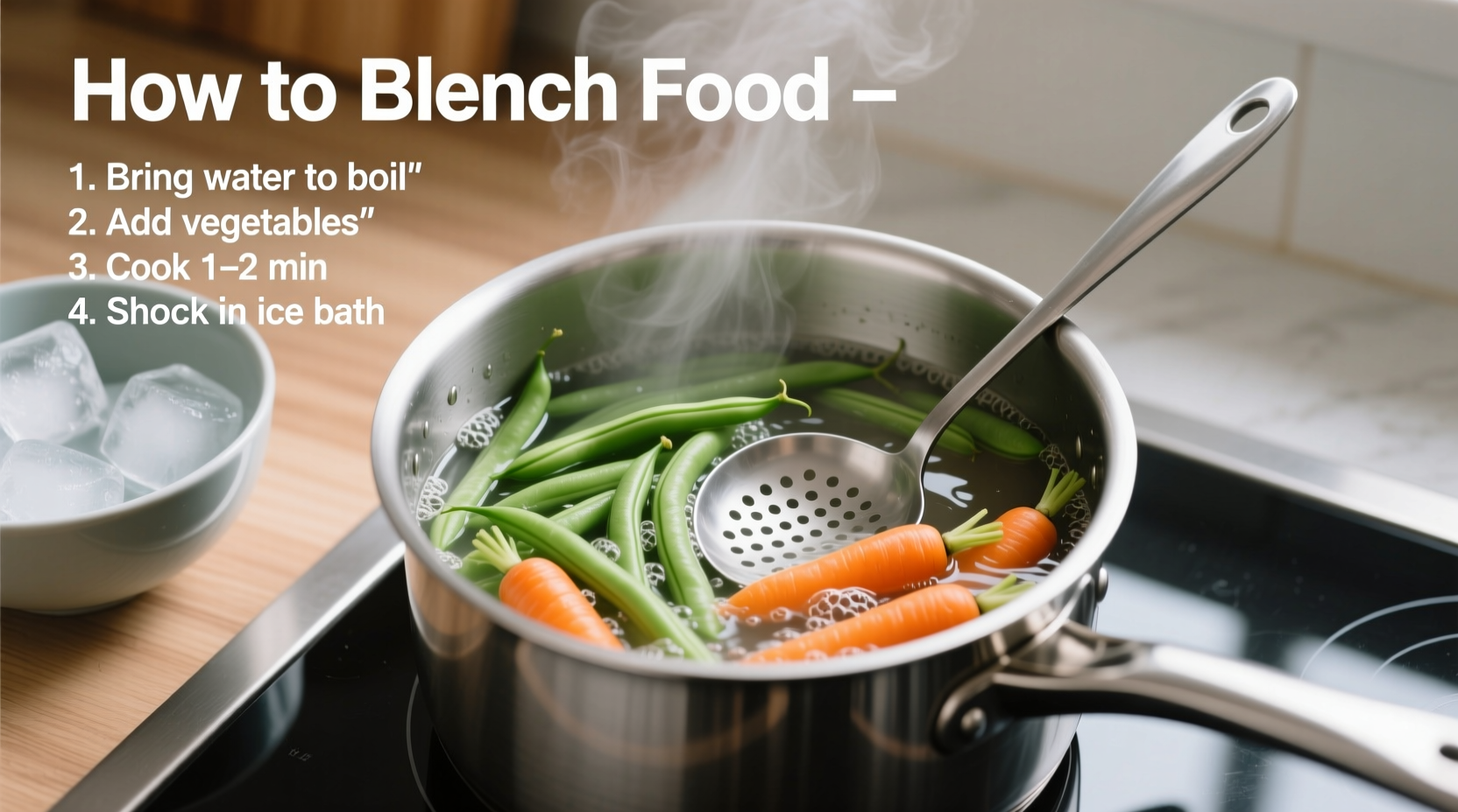 how do you blanch food