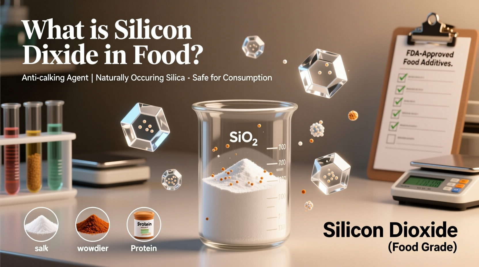 what is silicon dioxide in food