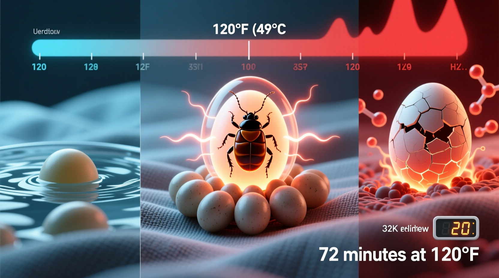 cold water washing enough for bed bug eggs
