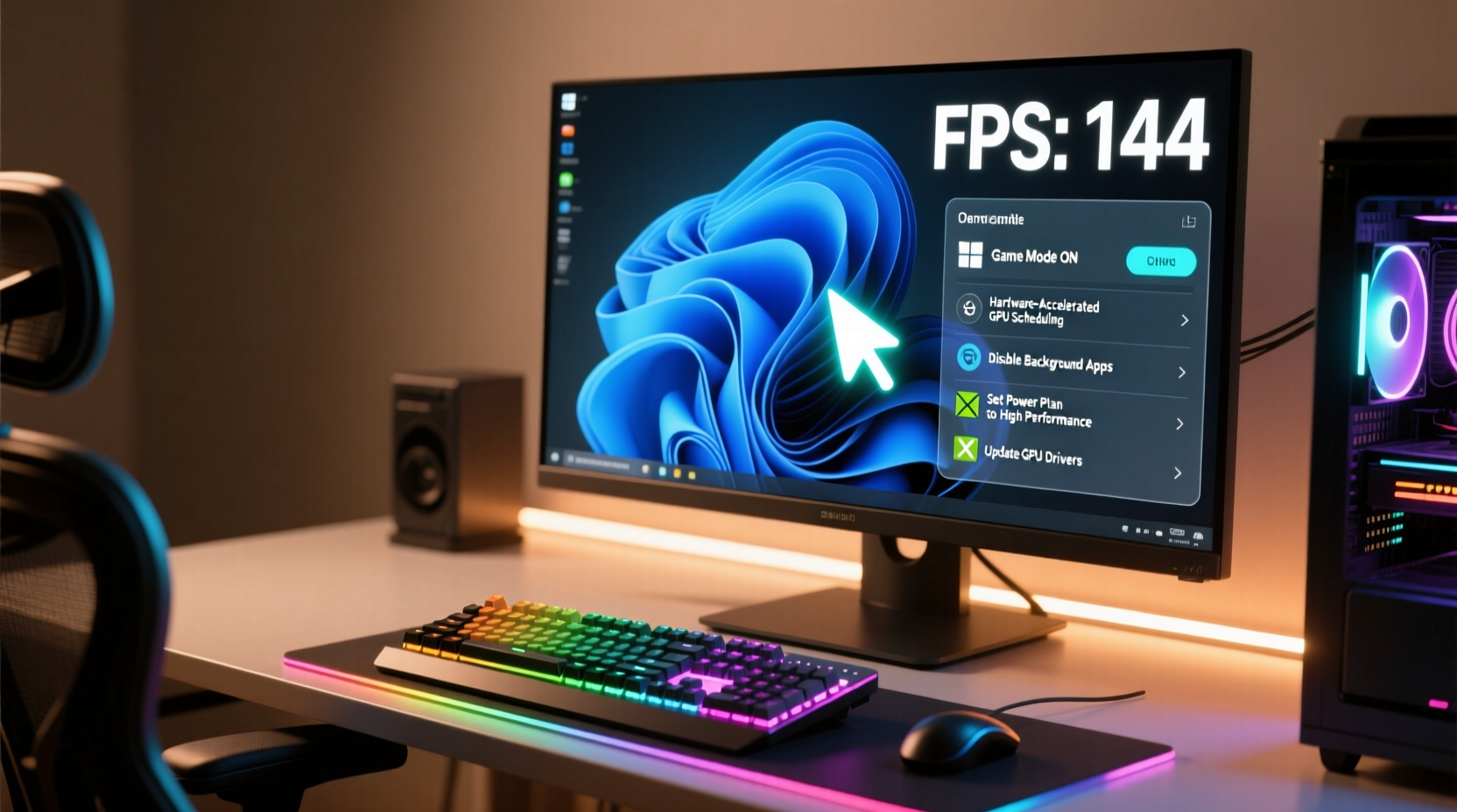 how to optimize windows 11 for gaming and boost fps instantly
