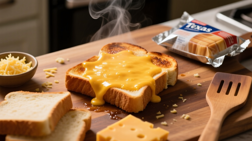 Crispy Frozen Texas Toast with Cheese in Air Fryer