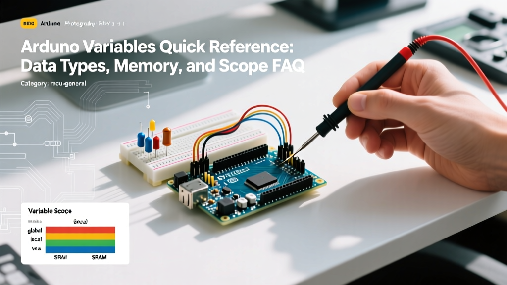 Arduino Variables Quick Reference: Data Types, Memory, and Scope FAQ