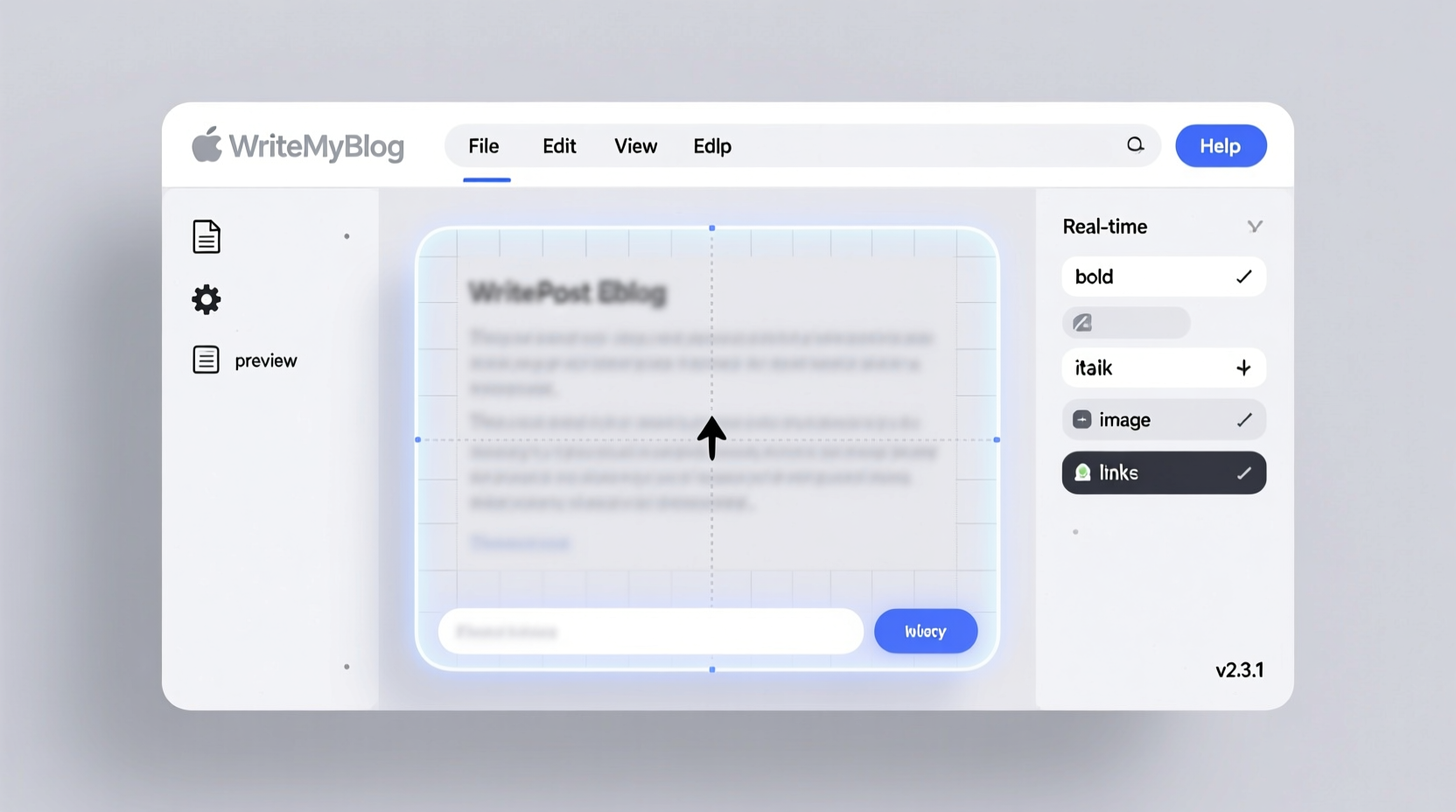 writetomyblog web based post editor