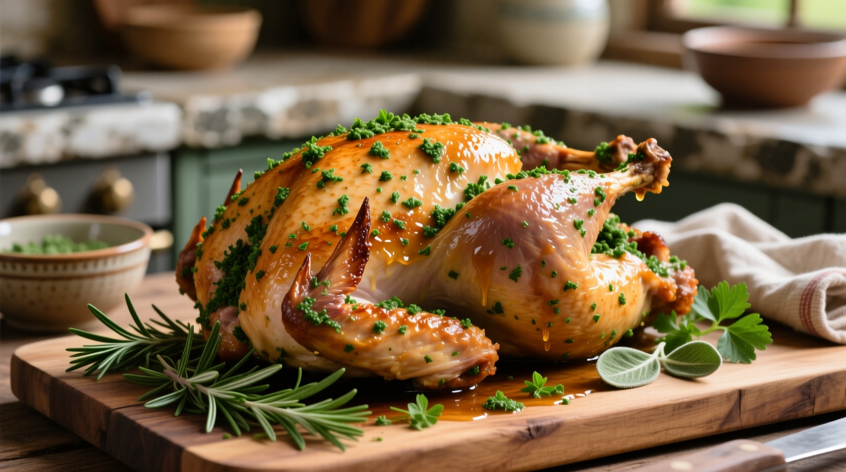easy herb rubbed turkey