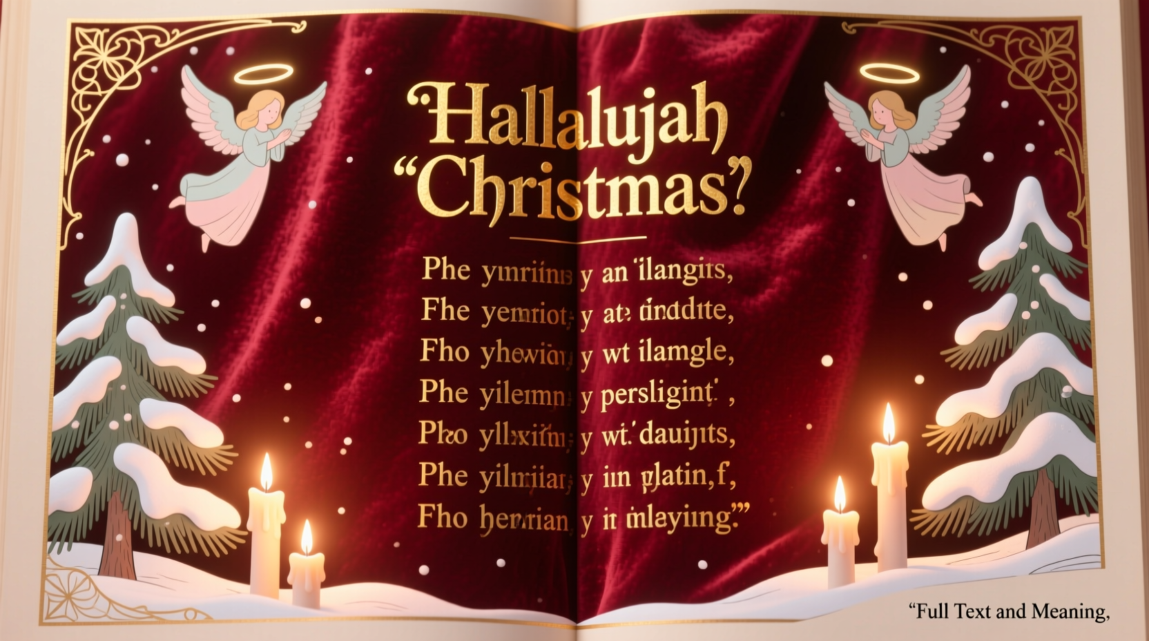 a hallelujah christmas lyrics