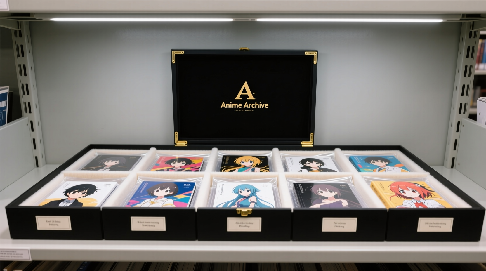 anime art book storage flat damage free