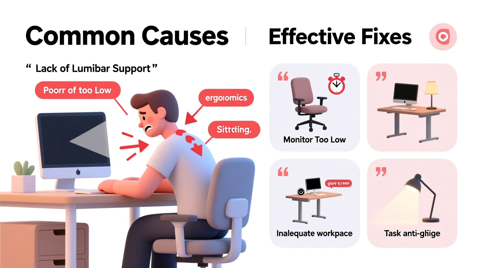 back pain while working from home common causes and fixes