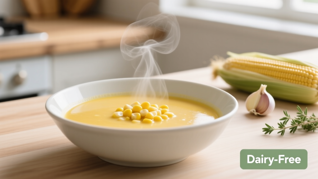 Simple Sweet Corn Soup Recipe (Dairy-Free Options)
