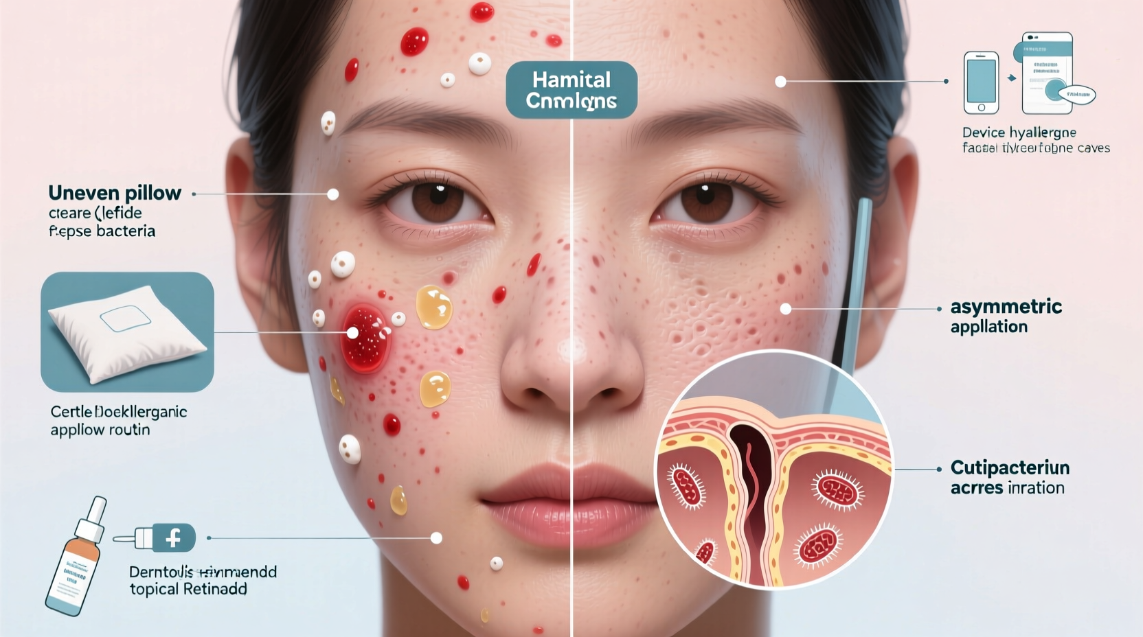 why does my skin breakout only on one side of my face possible causes and solutions