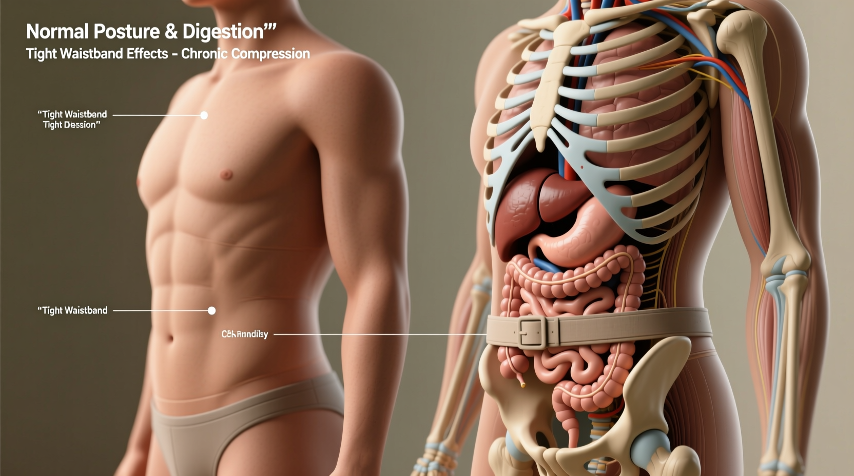 can wearing tight waistbands affect digestion and posture long term