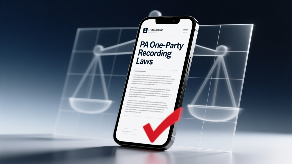 PA One-Party Recording: When It’s Legal (2026)