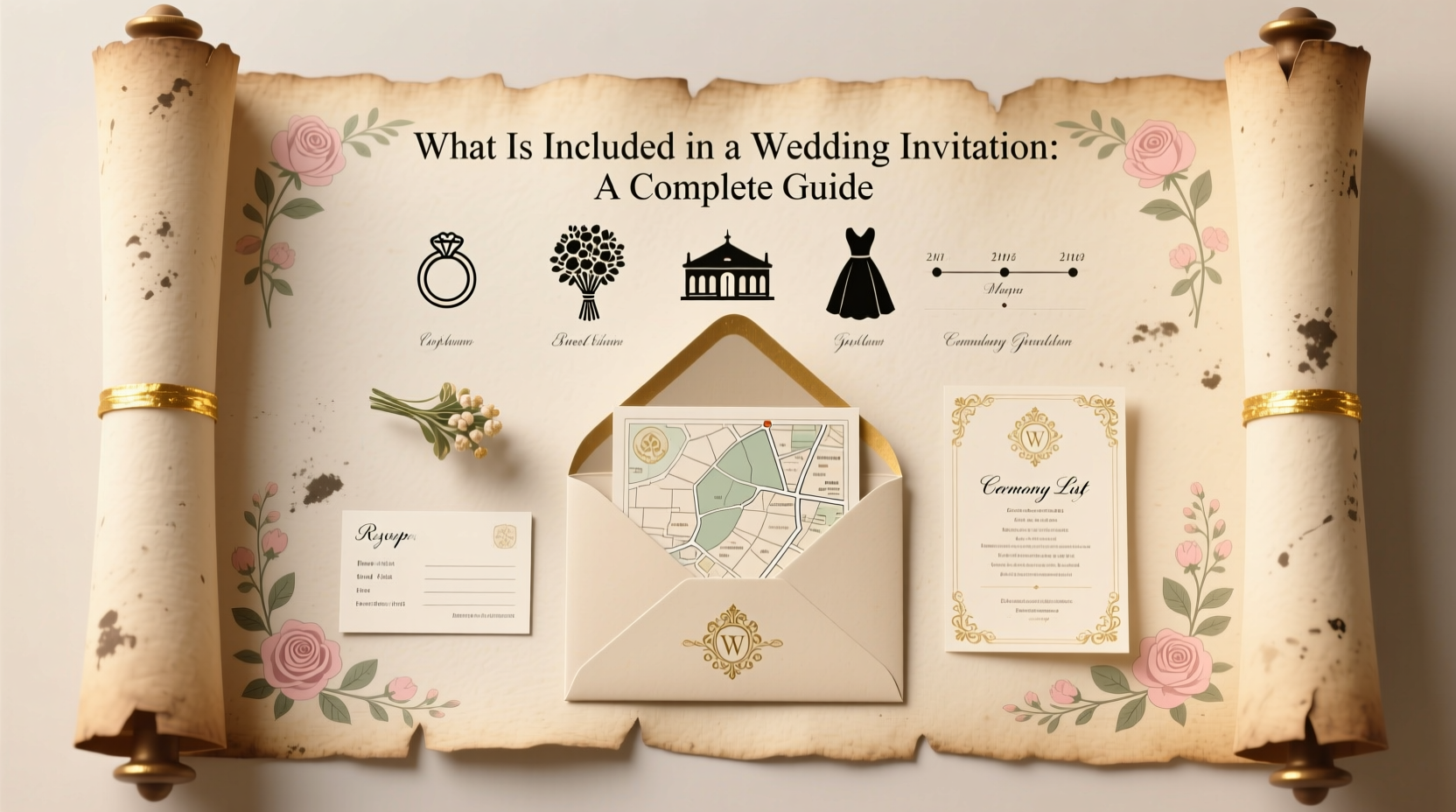 what is included in a wedding invitation