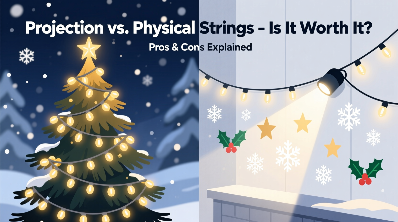 are projection christmas lights worth using instead of physical strings
