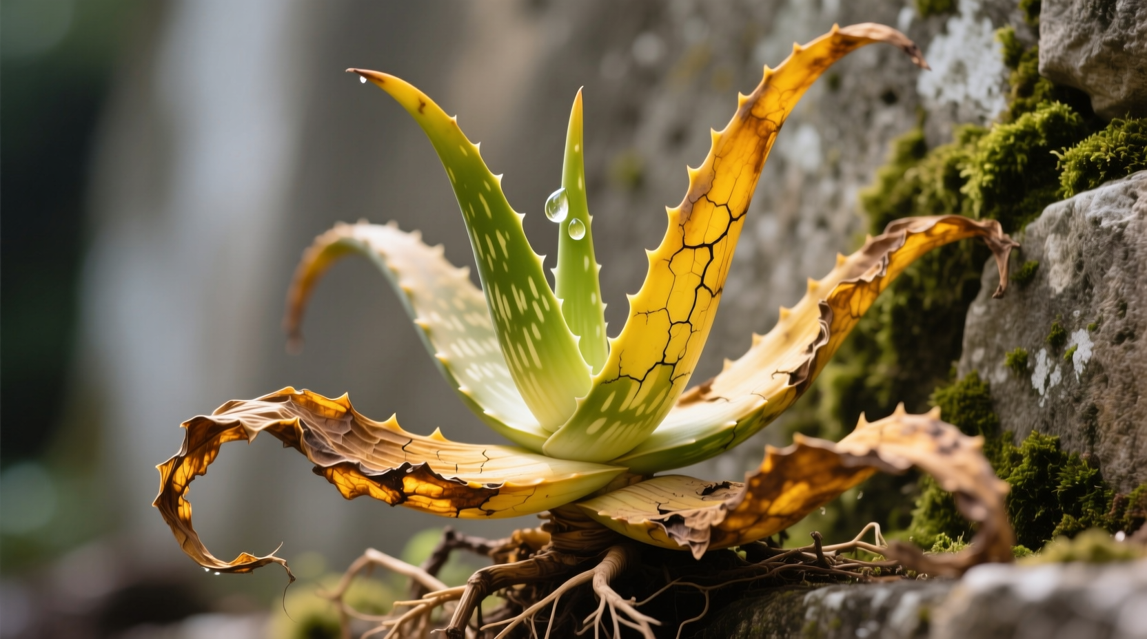 yellowing aloe vera
