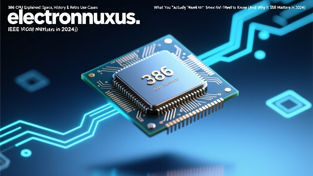 386 CPU Explained: Specs, History & Retro Use Cases — What You *Actually* Need to Know (And Why It Still Matters in 2024)