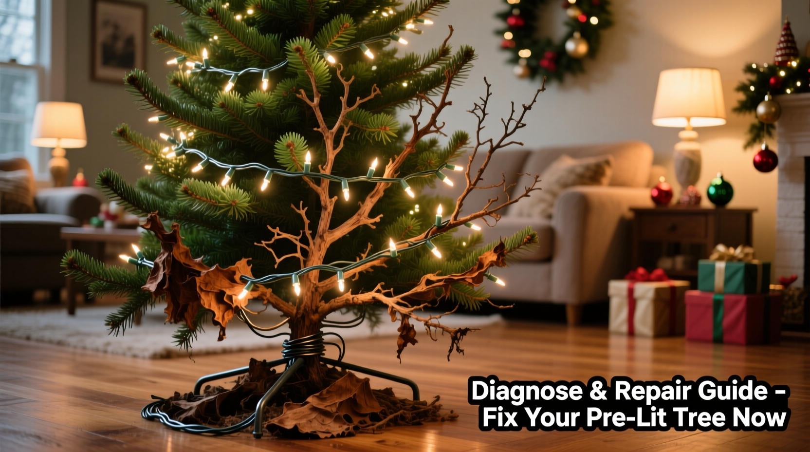 why does my pre lit tree have dead sections and how to fix it