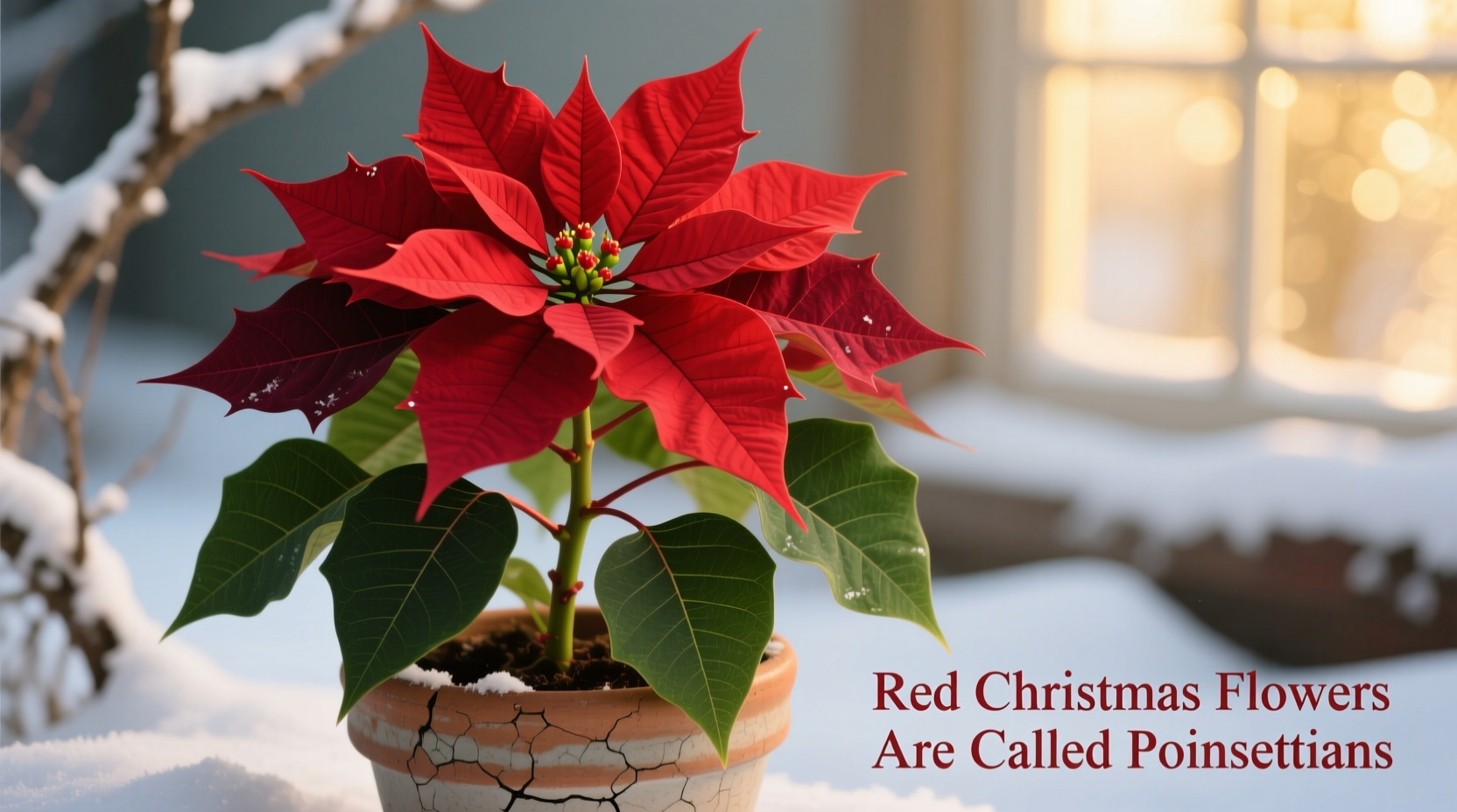 what are red christmas flowers called