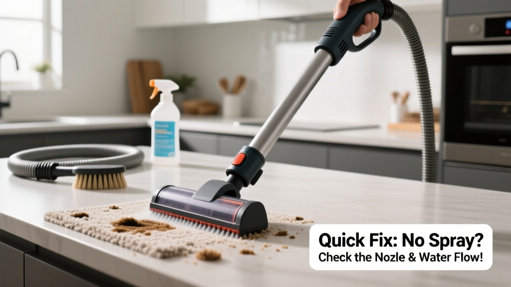 Carpet Cleaner Not Spraying in Kitchen: Quick Fixes