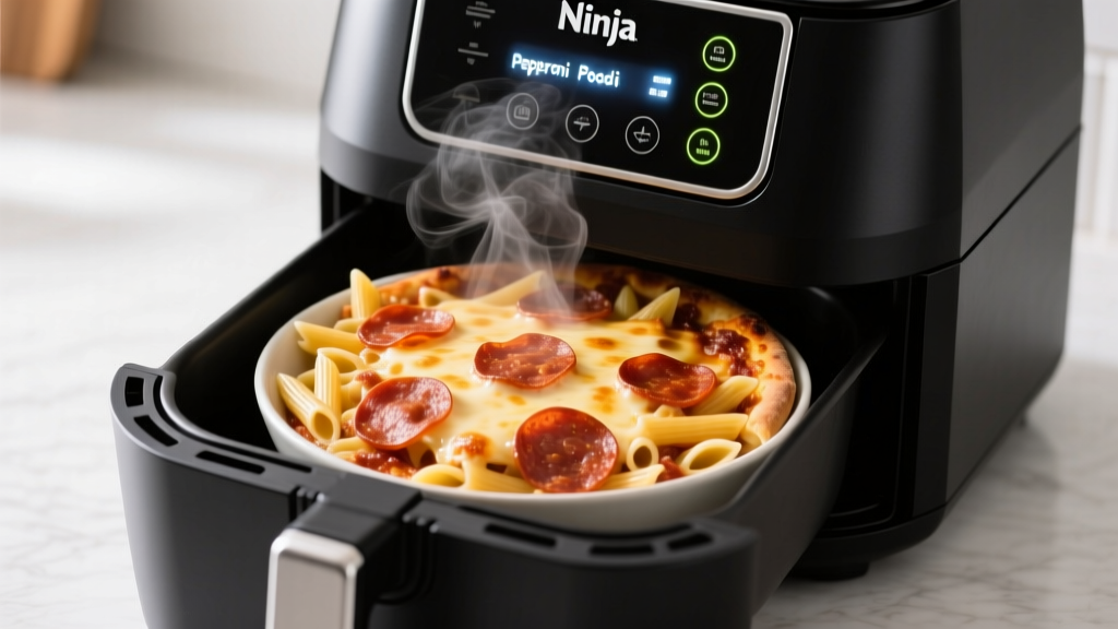 Pepperoni Pizza Pasta Bake in Ninja Foodi | CrispAirHub